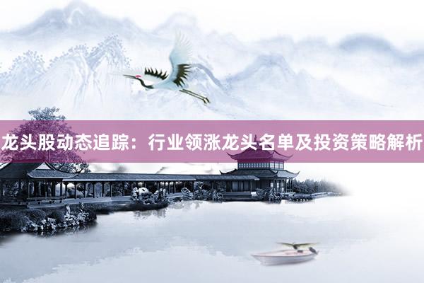龙头股动态追踪：行业领涨龙头名单及投资策略解析
